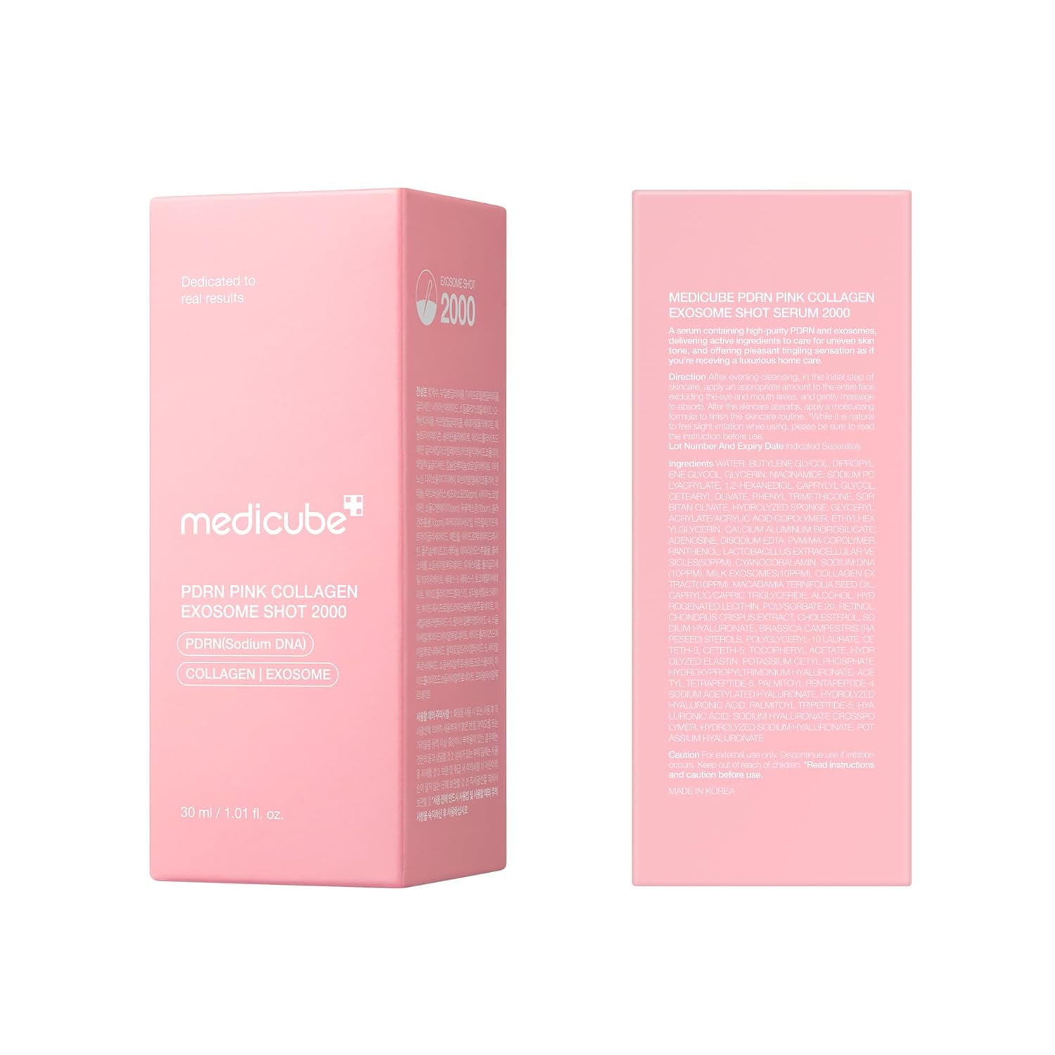 Medicube PDRN Pink Collagen Exosome Shot Serum 2000 - 30ml Glow Crush Beauty