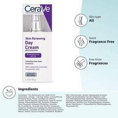 Cerave Skin Renewing Day Cream With Sunscreen SPF 30 Glow Crush Beauty