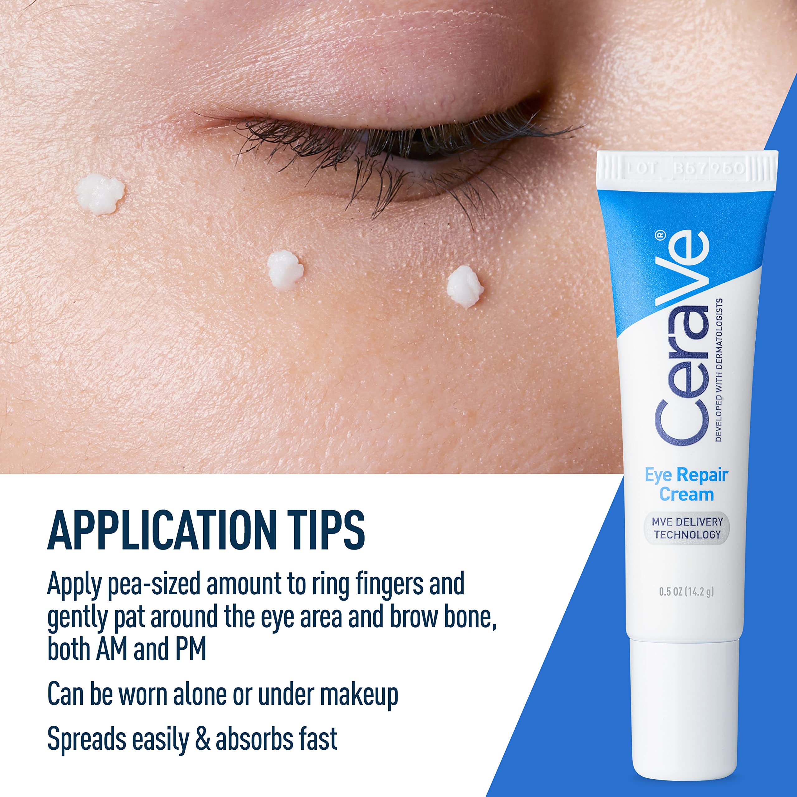 CeraVe Eye Repair Cream Glow Crush Beauty