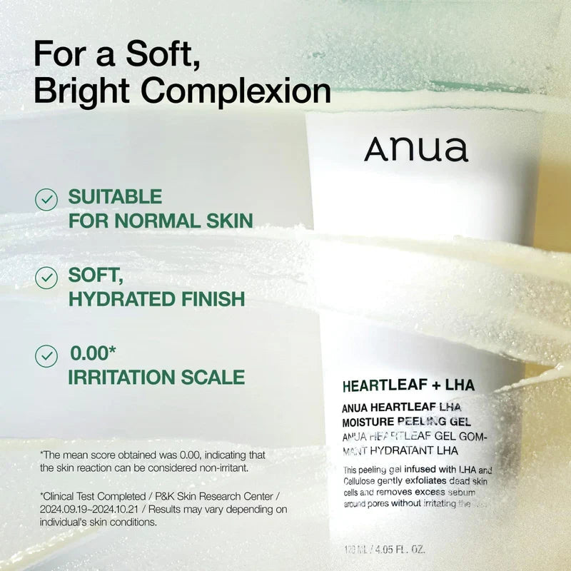 Anua Heartleaf LHA Moisture Peeling Gel Glow Crush Beauty