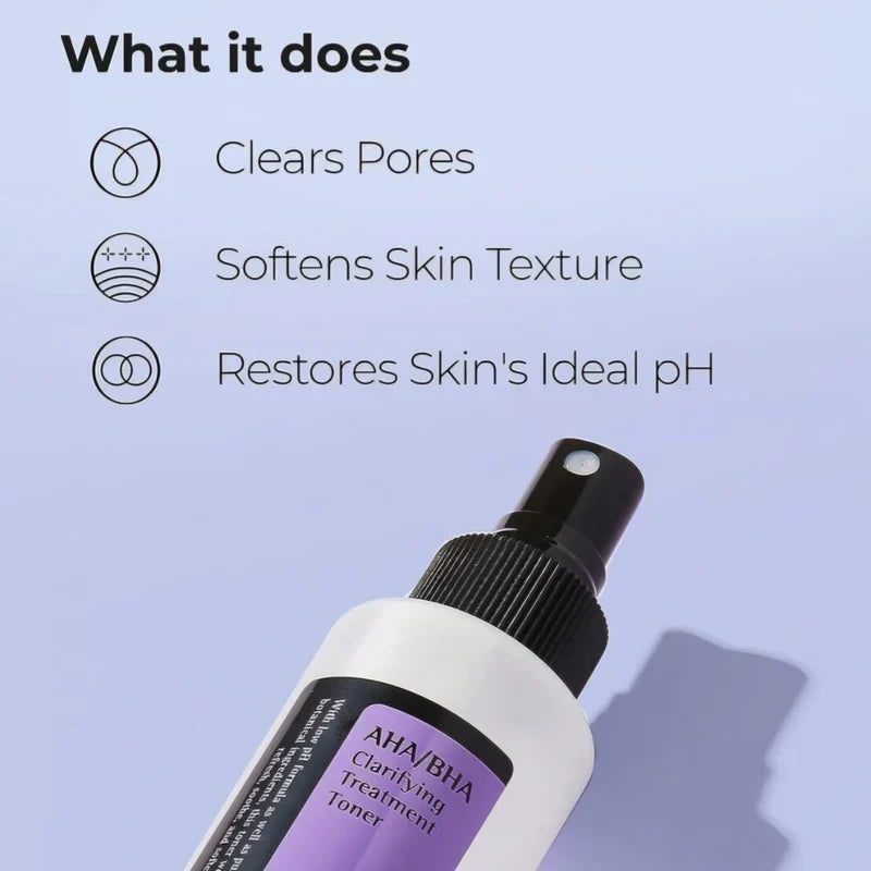 COSRX AHA/BHA Clarifying Treatment Toner Glow Crush Beauty