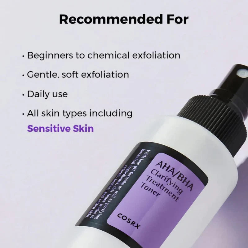 COSRX AHA/BHA Clarifying Treatment Toner Glow Crush Beauty