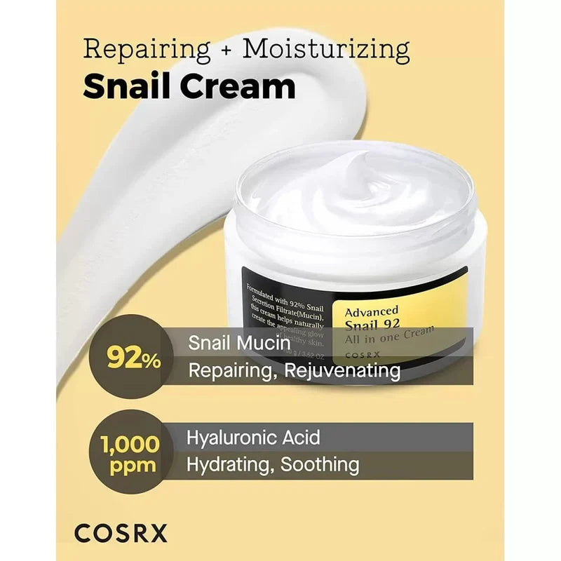 COSRX Advanced Snail 92 All In One Cream Glow Crush Beauty