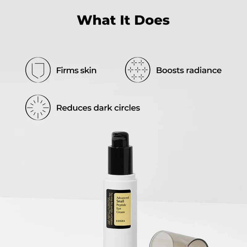 COSRX Advanced Snail Peptide Eye Cream Glow Crush Beauty