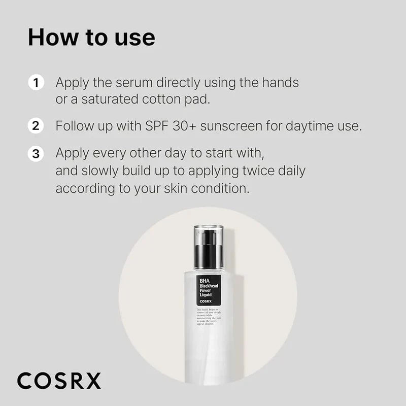 COSRX BHA Blackhead Power Liquid Glow Crush Beauty