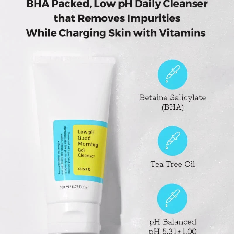 COSRX Low pH Good Morning Cleanser Glow Crush Beauty