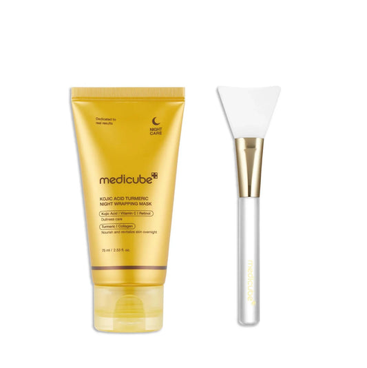 MEDICUBE Kojic Acid Turmeric Night Wrapping Mask Glow Crush Beauty