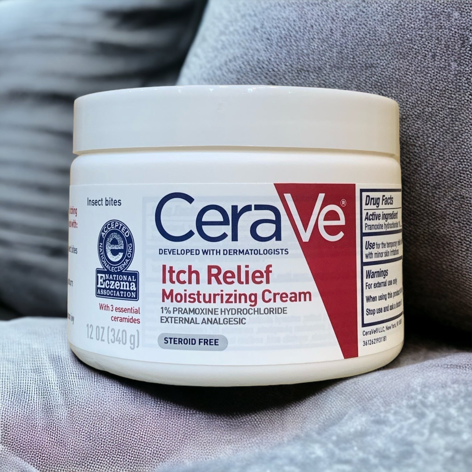 CeraVe Itch Relief Moisturising Cream Glow Crush Beauty