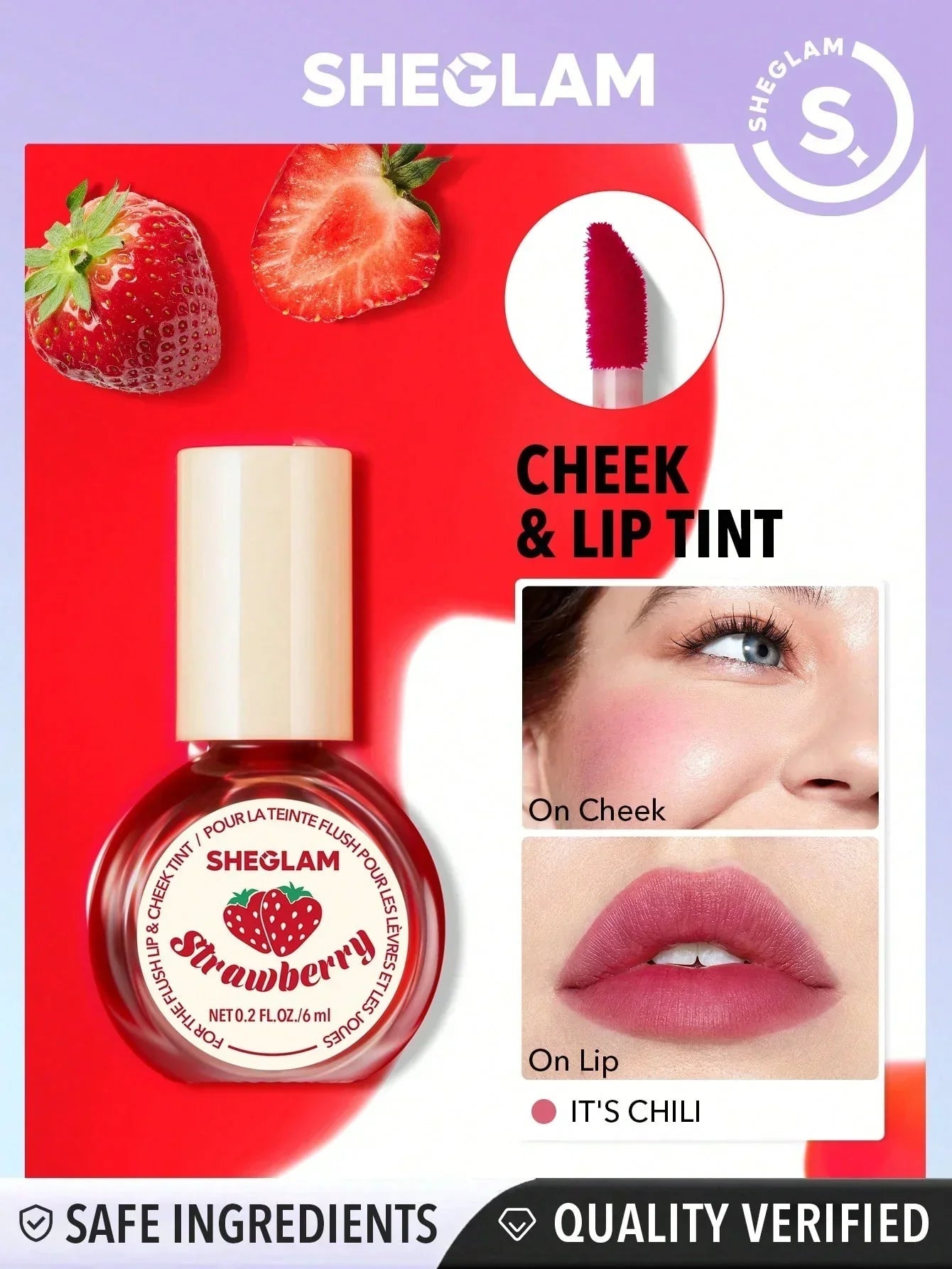 Sheglam For The Flush Lip & Cheek Tint Glow Crush Beauty