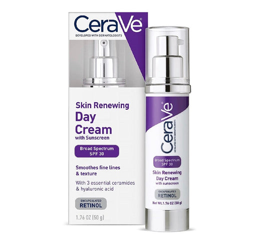 Cerave Skin Renewing Day Cream With Sunscreen SPF 30 Glow Crush Beauty