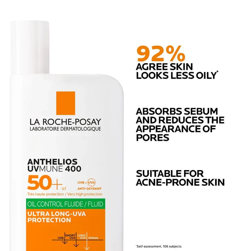 La Roche-Posay Anthelios UVMune 400 Oil Control Fluid SPF50+ Glow Crush Beauty