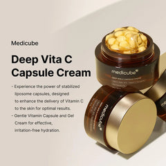 Medicube Deep Vita C Capsule Cream Glow Crush Beauty