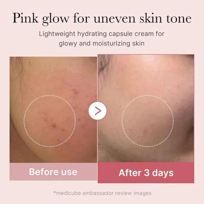 Medicube PDRN Pink Collagen Capsule Cream Glow Crush Beauty