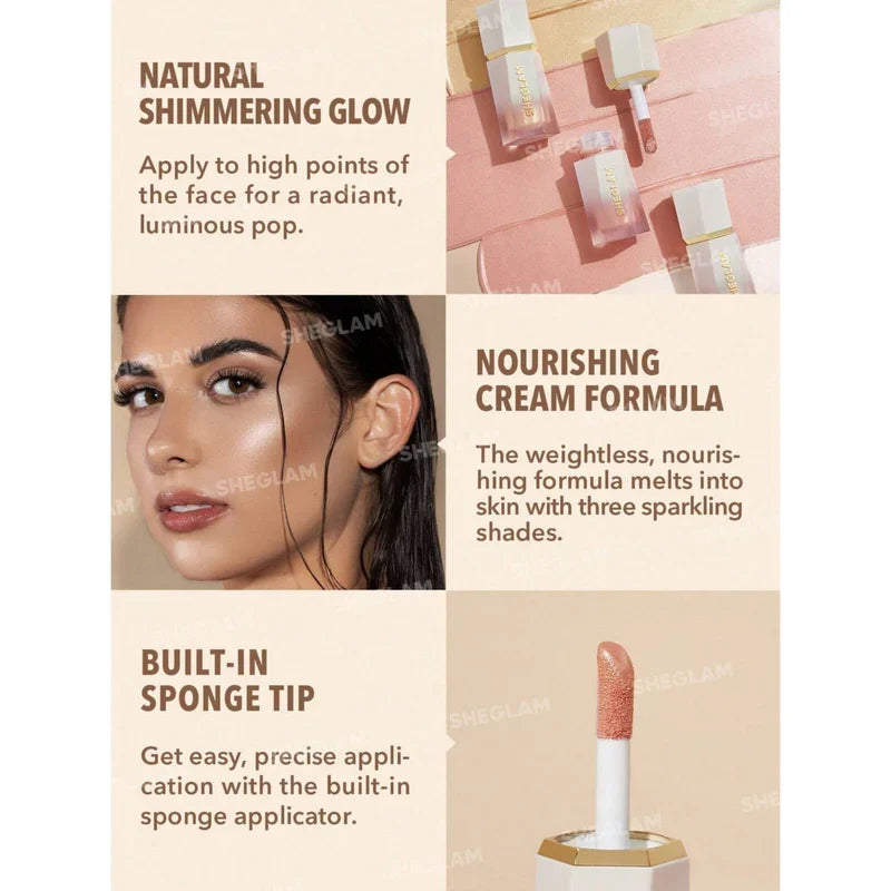 SheGlam Gloom Bloom Liquid Highlighter Glow Crush Beauty
