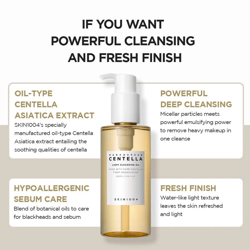Skin1004 Madagascar - Centella Light Cleansing Oil Glow Crush Beauty