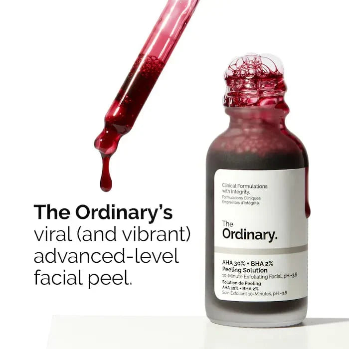 The Ordinary AHA 30% + BHA 2% Peeling Solution Glow Crush Beauty