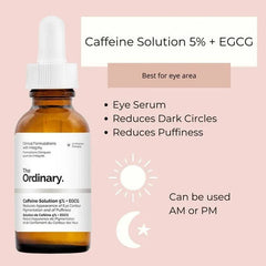 The Ordinary Caffeine Solution 5% + EGCG 30ml Glow Crush Beauty