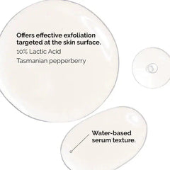 The Ordinary Lactic Acid 10% + HA 2% Superficial Peeling Formulation Glow Crush Beauty
