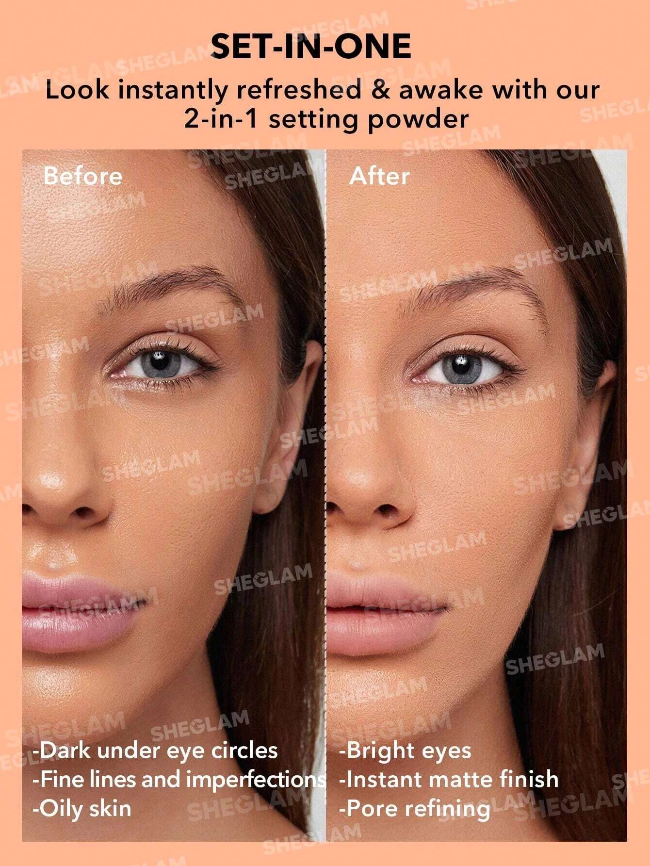 Sheglam Insta-Ready Face & Under Eye Setting Powder Duo Glow Crush Beauty