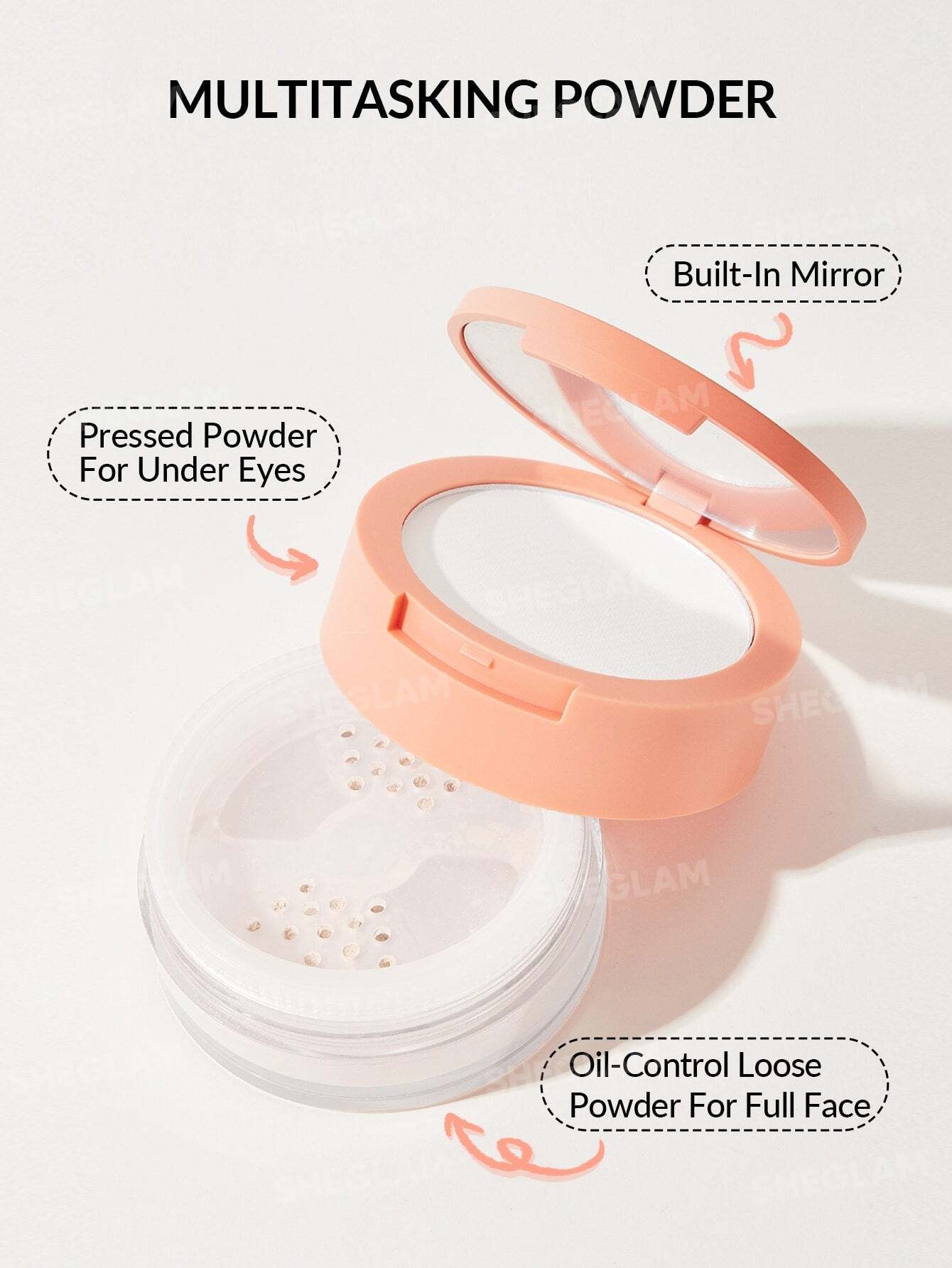 Sheglam Insta-Ready Face & Under Eye Setting Powder Duo Glow Crush Beauty