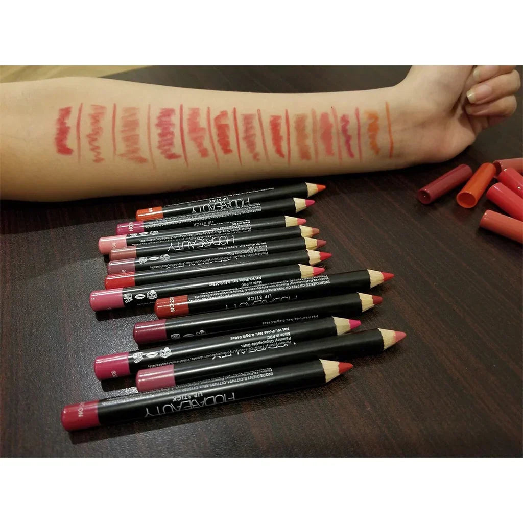 Huda Beauty Jumbo Lipstick Pencils - Pack of 12 Glow Crush Beauty