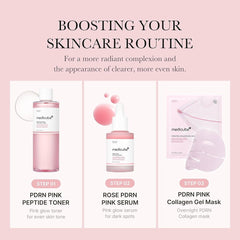medicube PDRN Pink Peptide Toner I Pink Glow Toner for Skin Boosting, Soothing and Calming, Uneven Skin Tone, Rose PDRN & Peptide & Niacinamide, Korean Skin Care (250ml) Glow Crush Beauty