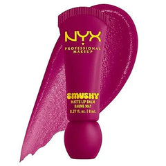 NYX  Smushy Matte Lip Balm, Tinted Lip Moisturizer with Soft, Matte Finish Glow Crush Beauty