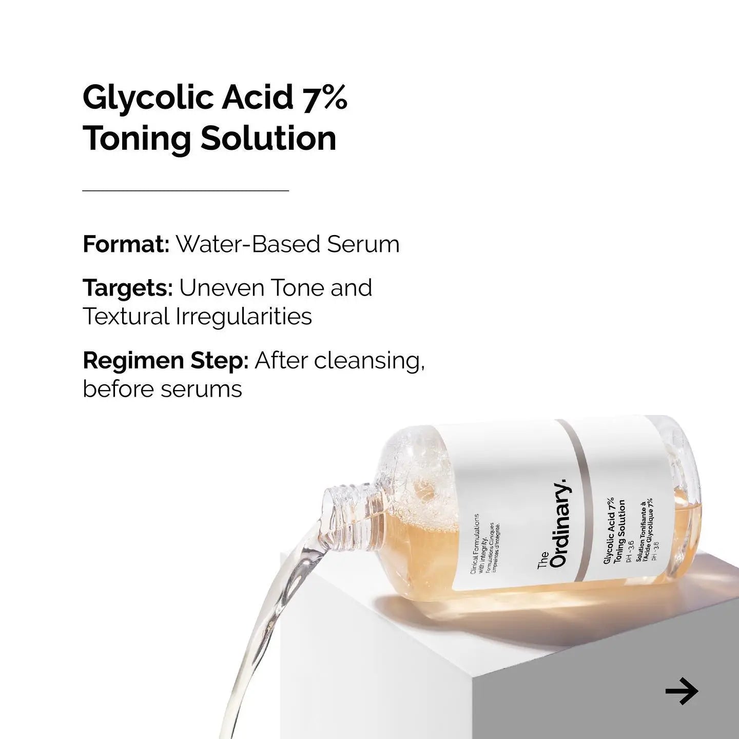 The Ordinary Glycolic Acid 7% Toning Solution Glow Crush Beauty