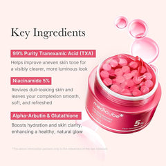 medicube TXA+Niacinamide Capsule Cream | Ideal for Use After Spot Care | For Uneven Skin Tone, Texture & Hydration | 99% Pure Tranexamic Acid | Korean Skincare Glow Crush Beauty