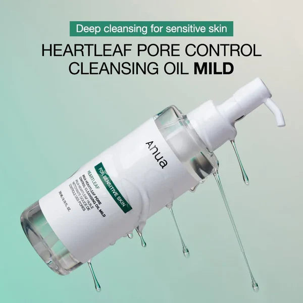 Anua Heartleaf Pore Control Cleansing Oil Mild - Sensitive Skin Glow Crush Beauty