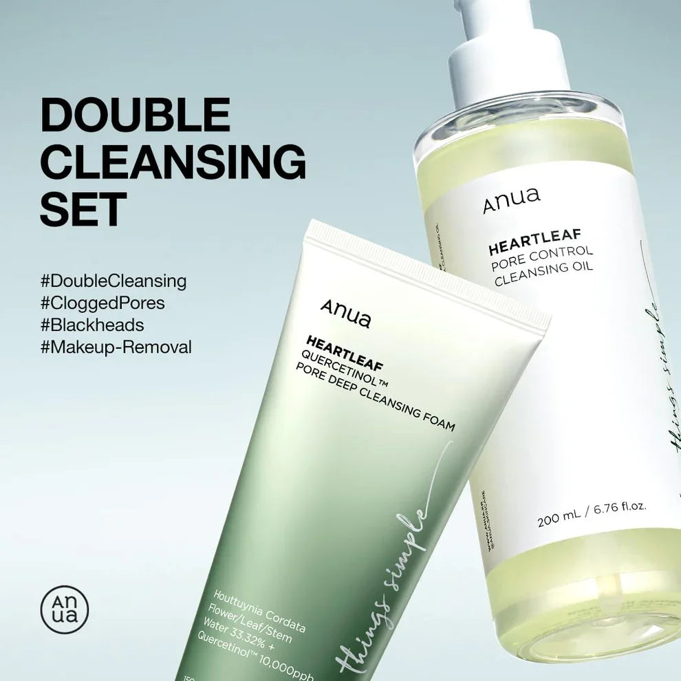 ANUA | Double Cleanser Duo for Facial Cleansing Glow Crush Beauty