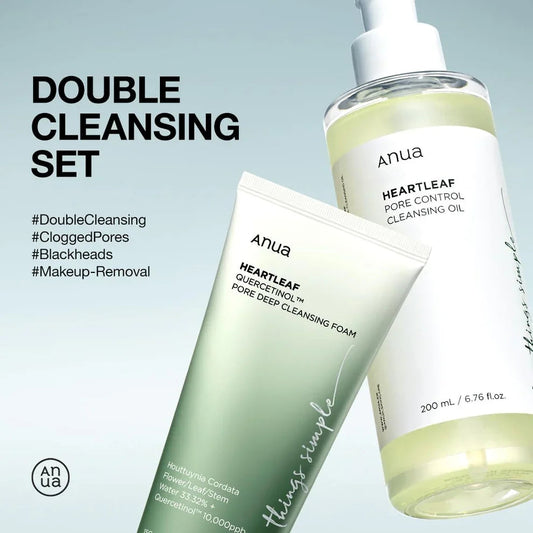 ANUA | Double Cleanser Duo for Facial Cleansing Glow Crush Beauty