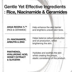 Anua 7 Rice Ceramide Hydrating Barrier Serum 50ml / 1.69 fl. oz. Glow Crush Beauty