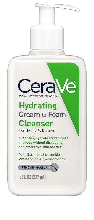 CeraVe Hydrating Cream To Foam Cleanser Glow Crush Beauty