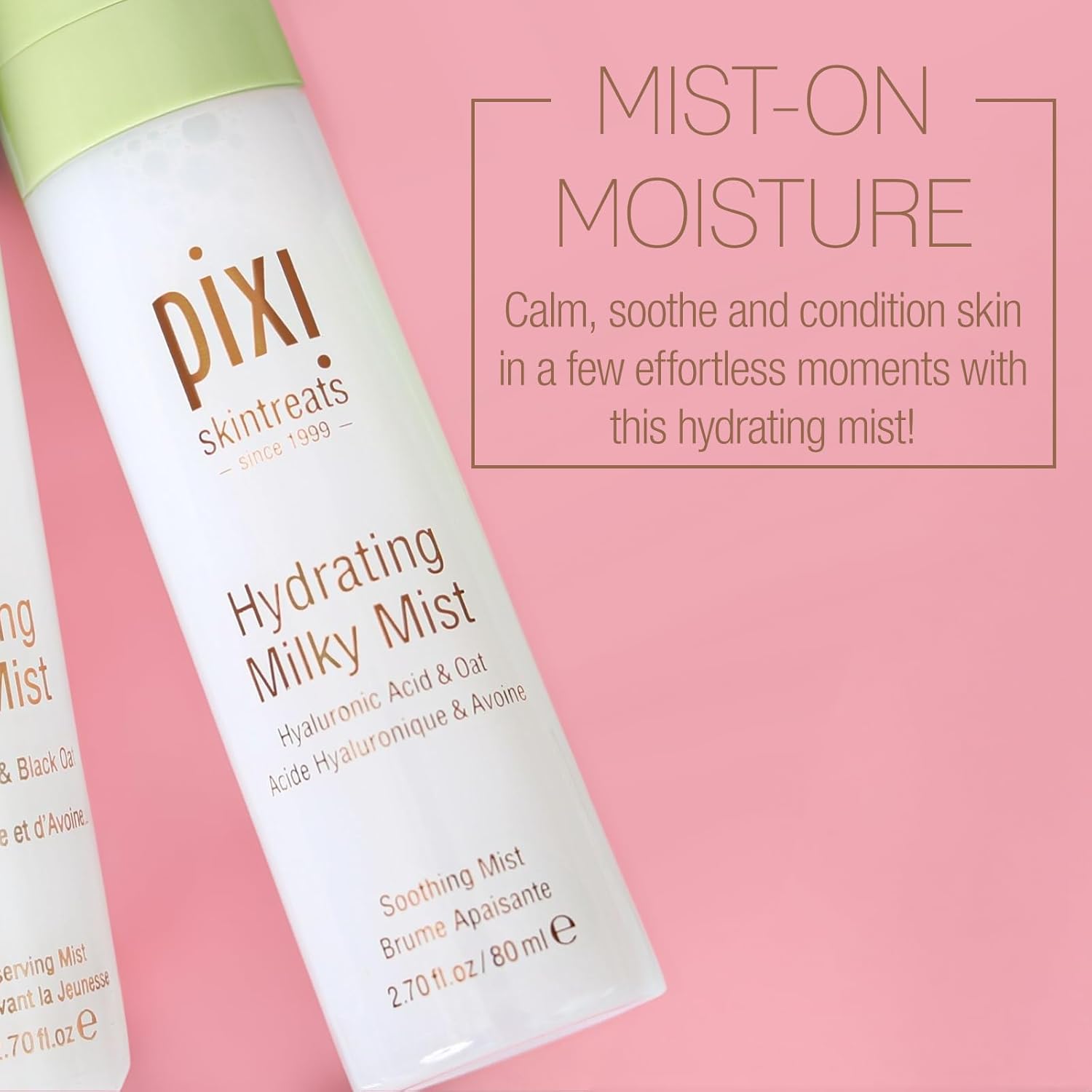 Pixi Beauty Hydrating Milky Mist 2.70 Fl Oz | Ultimate Hydration for Dry Skin Glow Crush Beauty