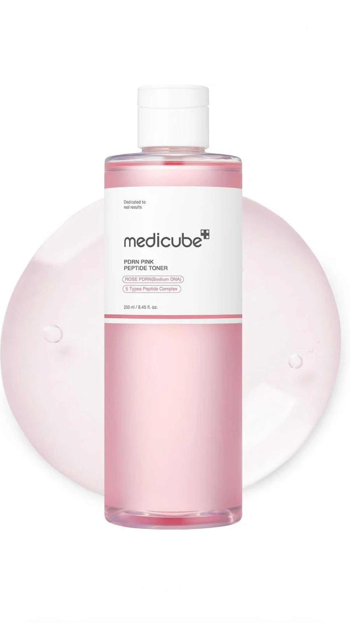 medicube PDRN Pink Peptide Toner I Pink Glow Toner for Skin Boosting, Soothing and Calming, Uneven Skin Tone, Rose PDRN & Peptide & Niacinamide, Korean Skin Care (250ml) Glow Crush Beauty