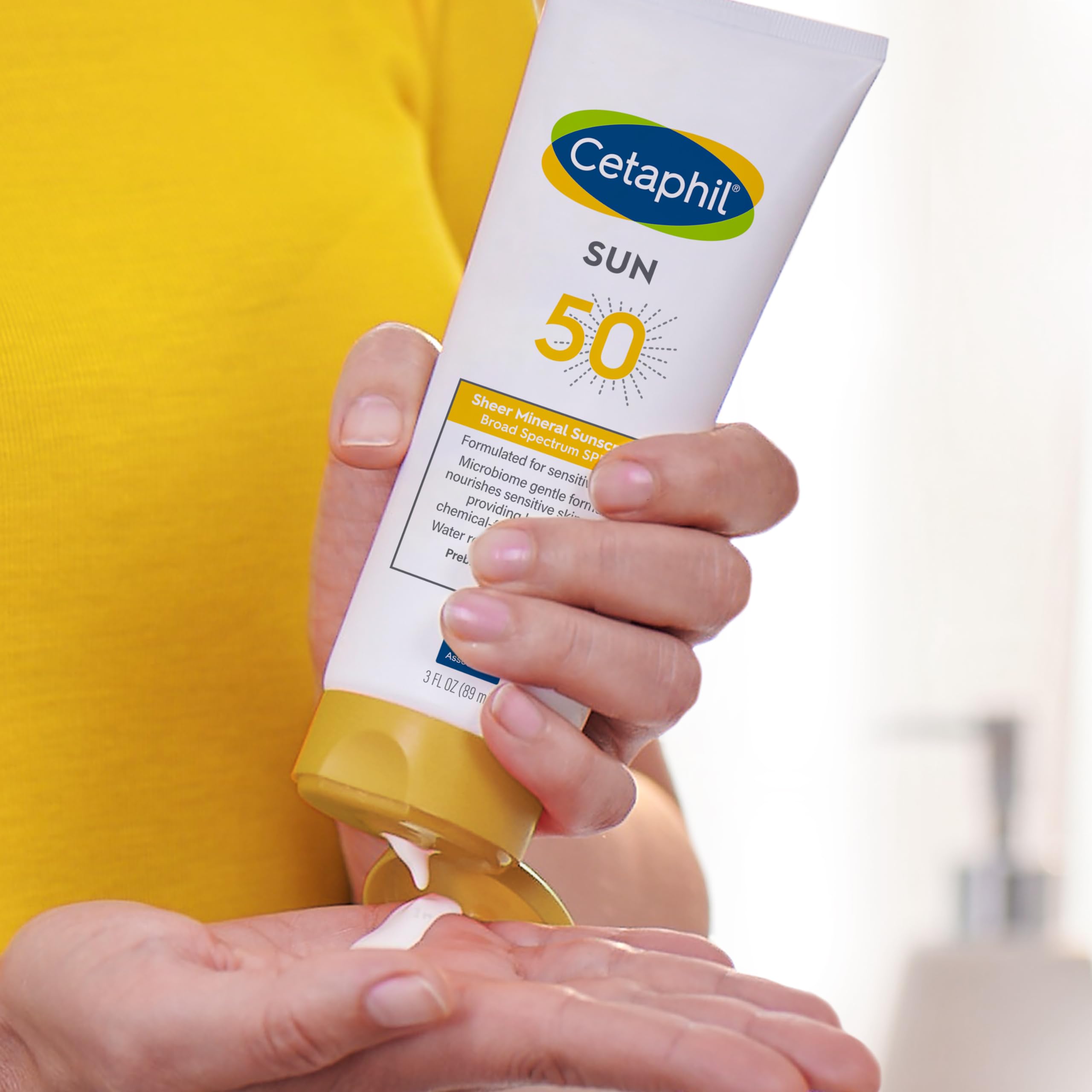 Cetaphil Sheer Mineral Sunscreen broad Spectrum SPF 50 ( best for sensitive skin ) Glow Crush Beauty