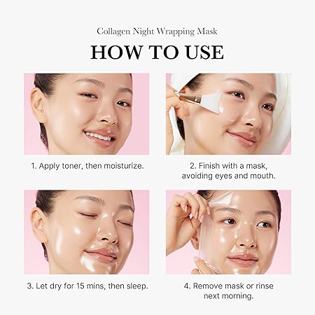 Medicube Collagen Night Wrapping Peel Off Facial Mask Glow Crush Beauty