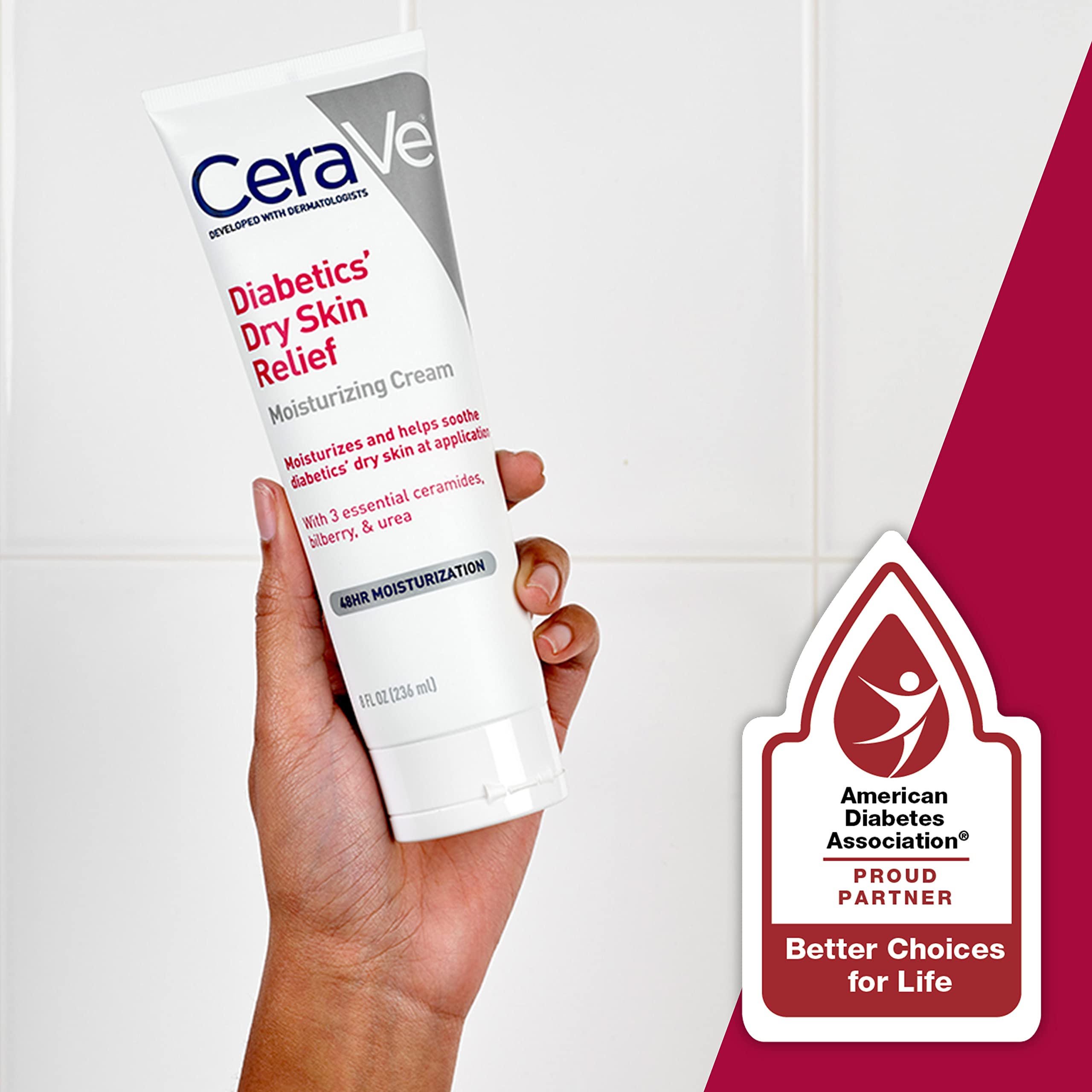 CeraVe Diabetics Dry Skin Relief Moisturizing Cream Glow Crush Beauty