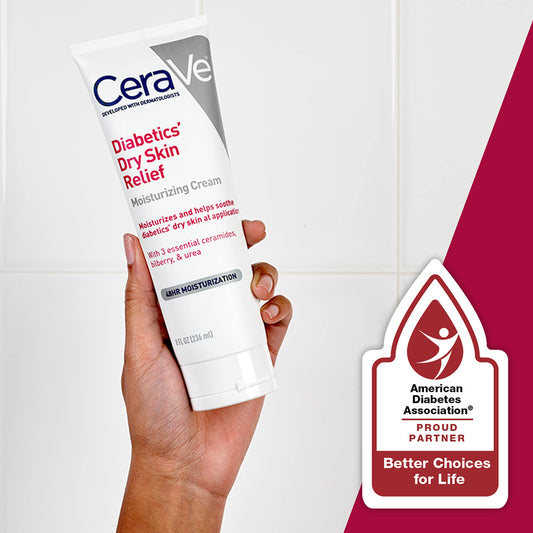 CeraVe Diabetics Dry Skin Relief Moisturizing Cream Glow Crush Beauty