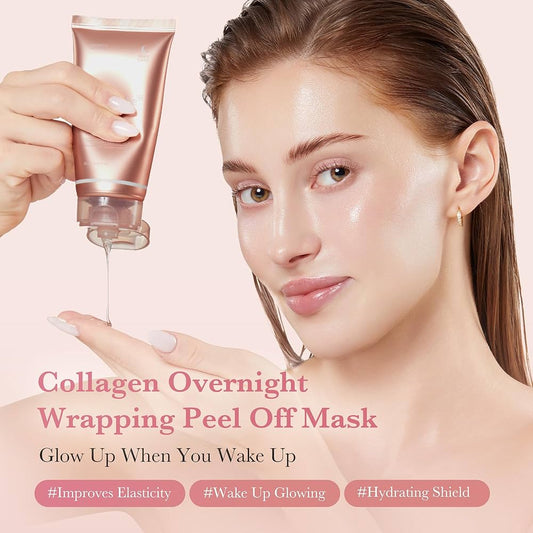 Medicube Collagen Night Wrapping Peel Off Facial Mask Glow Crush Beauty