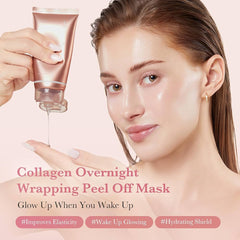 Medicube Collagen Night Wrapping Peel Off Facial Mask Glow Crush Beauty