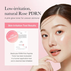 medicube PDRN Pink Peptide Toner I Pink Glow Toner for Skin Boosting, Soothing and Calming, Uneven Skin Tone, Rose PDRN & Peptide & Niacinamide, Korean Skin Care (250ml) Glow Crush Beauty