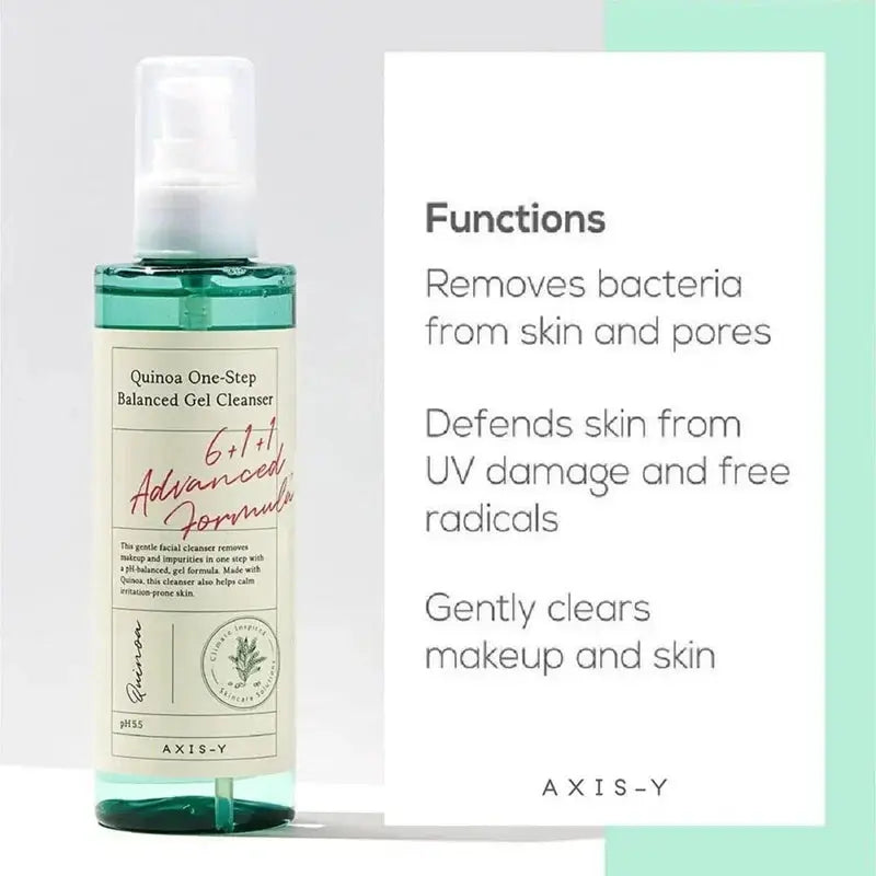 AXIS-Y Quinoa One Step Balanced Gel Cleanser 180ml Glow Crush Beauty