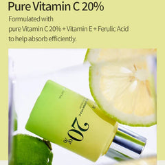 Anua Green Lemon Vita C 20% Blemish Serum Glow Crush Beauty
