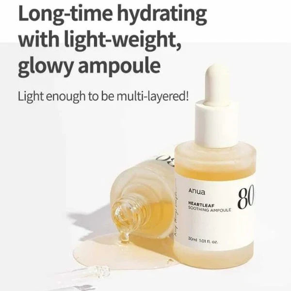Anua Heartleaf 80 Moisture Soothing Ampoule Glow Crush Beauty