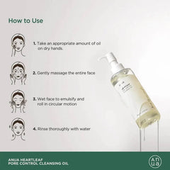 Anua Heartleaf Pore Control Cleansing Oil Glow Crush Beauty
