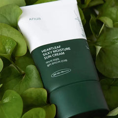 Anua Heartleaf Silky Moisture Sun Cream SPF 50+ PA++++ Glow Crush Beauty