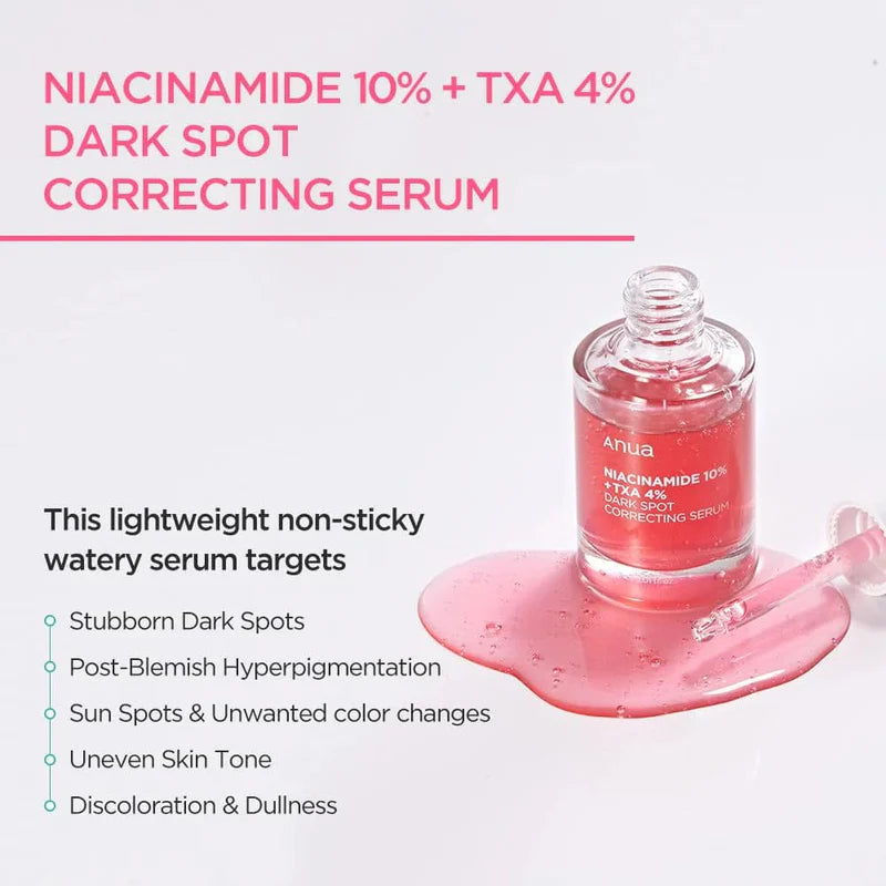 Anua Niacinamide 10% + TXA 4% Serum 30ml Glow Crush Beauty