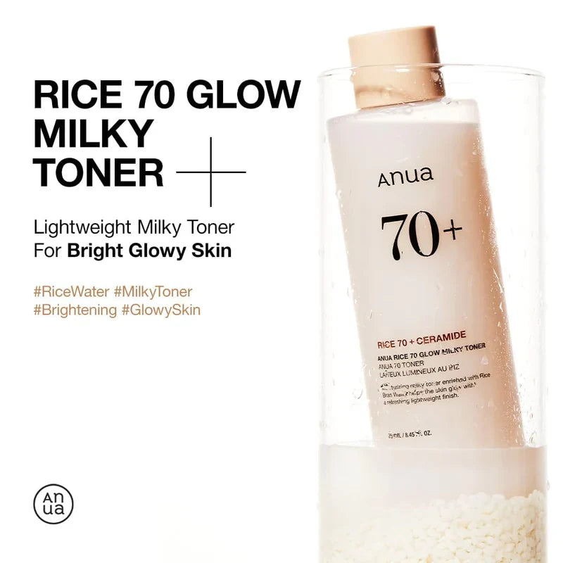 Anua Rice 70 Glow Milky Toner 250ml Glow Crush Beauty